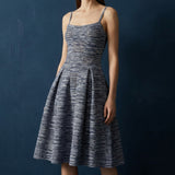 Navy Openwork Chunky Knit, Poly-Viscose