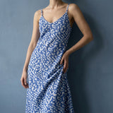 Blue Abstract Chunky Knit, Poly-Cotton