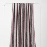 Pink Stripes Jersey Knit, Viscose-Spandex