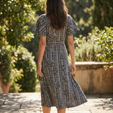 Black Floral Chunky Knit, Poly-Viscose