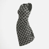 Black Heart Interlock Knit, Polyester