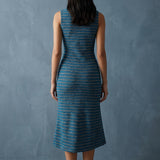 Teal Marl Chunky Knit, Acrylic-Metallic