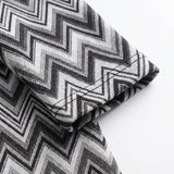 Black Chevron Jacquard, Polyester, 248 gsm