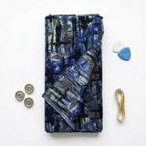 Black Abstract Jacquard, Poly-Cotton, 210 gsm