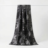 Black Leaves Jacquard, Polyester, 190 gsm