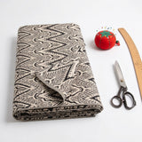 Black Abstract-Zigzag Jacquard, Polyester