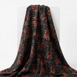Red Abstract Jacquard, Polyester