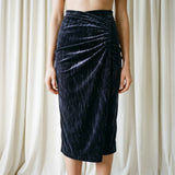 Dark Grey Marl Velvet, Polyester, 184 gsm