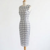 White Diamond Jacquard, Polyester