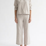 Cotton Linen Stretch Twill Fabric, 205 gsm — Grey