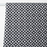 Black Geometric Twill, Cotton