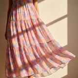 Pink Palm Chiffon, Polyester