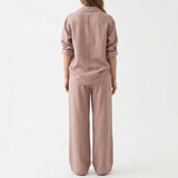 100% Polyester Linen-Look Fabric, 115 gsm, 147 cm — Red, ref EF-8040