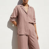 100% Polyester Linen-Look Fabric, 115 gsm, 147 cm — Red, ref EF-8040