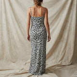 White Abstract Chunky Knit, Cotton-Poly, 220 gsm