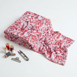 Red Abstract Jersey Knit, Poly-Viscose
