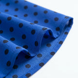 Black Dots Chiffon, Polyester, 125 gsm, 147 cm