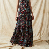 Red Paisley Jacquard, Polyester