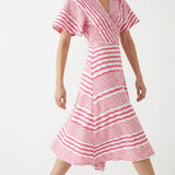 Pink Bands Jacquard, Cotton-Poly