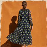 Green Foxes Chiffon, Polyester