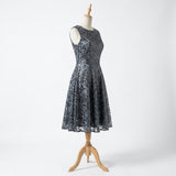 Navy Abstract Mesh, Polyester
