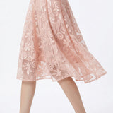 Light Pink Floral Chiffon, Polyester