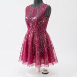 Pink Sequin Mesh, Polyester