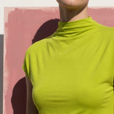 Modal Stretch Jersey Knit Fabric, 205 gsm, 165 cm — Green — mockup: scene
