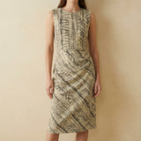 Black Abstract Jacquard, Cotton-Poly, 207 gsm — mockup: scene