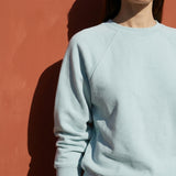 Cotton Stretch Rib Knit Fabric, 370 gsm, 190 cm — Blue — mockup: scene