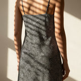 Black Animal Print French Terry, Poly-Cotton, 255 gsm — mockup: scene