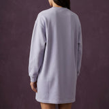 100% Cotton French Terry Fabric, 310 gsm, 160 cm — Purple — mockup: scene