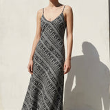 Black Geometric-Star Chunky Knit, Poly-Cotton — mockup: scene