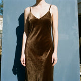 Polyester Velvet Fabric, 240 gsm, 175 cm — Khaki — mockup: scene