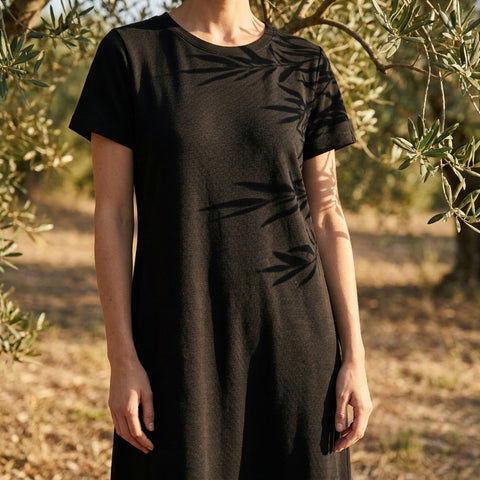 Black Piqué Knit, Cotton-Poly