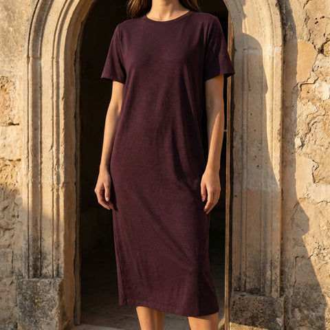 Dark Burgundy ITY Knit, Polyester