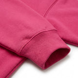 Brushed Cotton Polyester French Terry Fabric, 265 gsm — Pink — mockup: sweatshirt hoodie