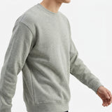 Light Grey Marl Rib Knit, Cotton-Poly, 360 gsm, 120 cm — mockup: sweatshirt hoodie