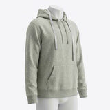 Grey Heather French Terry, Cotton, 250 gsm — mockup: sweatshirt hoodie
