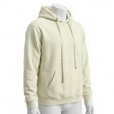 Brushed Cotton Polyester French Terry Fabric, 318 gsm, 162 cm — Yellow — mockup: sweatshirt hoodie