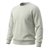 Light Grey Marl Rib Knit, Cotton, 470 gsm — mockup: sweatshirt hoodie