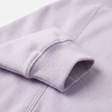 Brushed Polyester Cotton French Terry Fabric, 240 gsm, 170 cm — Purple — mockup: sweatshirt hoodie