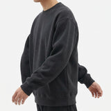 Cotton Polyester Stretch Rib Knit Fabric, 350 gsm — Navy, ref EF-273037 — mockup: sweatshirt hoodie