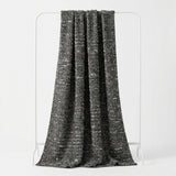 Black Marl Chunky Knit, Cotton-Poly, 280 gsm, 174 cm — mockup: sweatshirt hoodie