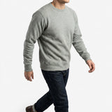 Grey Marl Rib Knit, Cotton, 360 gsm, 105 cm — mockup: sweatshirt hoodie