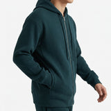 Cotton Polyester Stretch Rib Knit Fabric, 369 gsm, 145 cm — Green, ref EF-267645 — mockup: sweatshirt hoodie