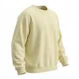 Cotton Polyester French Terry Fabric, 280 gsm, 170 cm — Yellow — mockup: sweatshirt hoodie