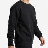 Cotton Polyester Stretch Rib Knit Fabric, 360 gsm, 185 cm — Black — mockup: sweatshirt hoodie