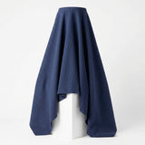Polyester Cotton Stretch Rib Knit Fabric, 360 gsm, 150 cm — Navy — mockup: sweatshirt hoodie