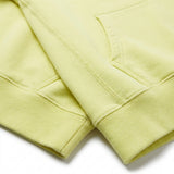 Brushed 100% Cotton French Terry Fabric, 320 gsm, 165 cm — Green — mockup: sweatshirt hoodie